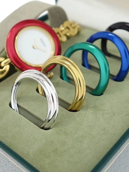 Gucci 11/12.2 Change Bezel Chameleon Quartz Watch SS 126685 main image 4